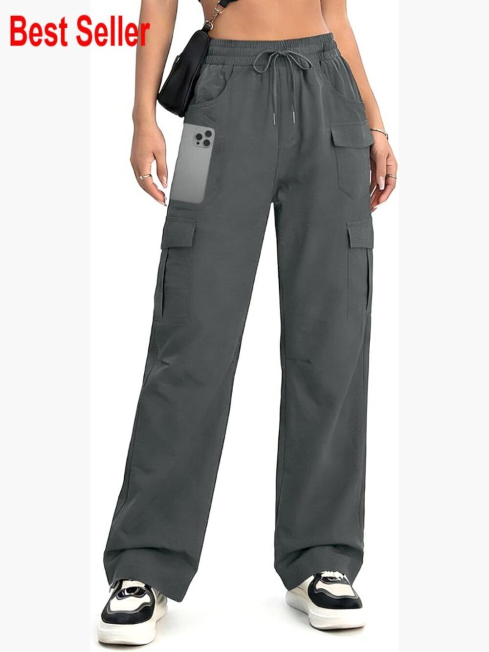 Lightweight Quick Dry Cargo Pants with 8 Pockets for Hiking Travel